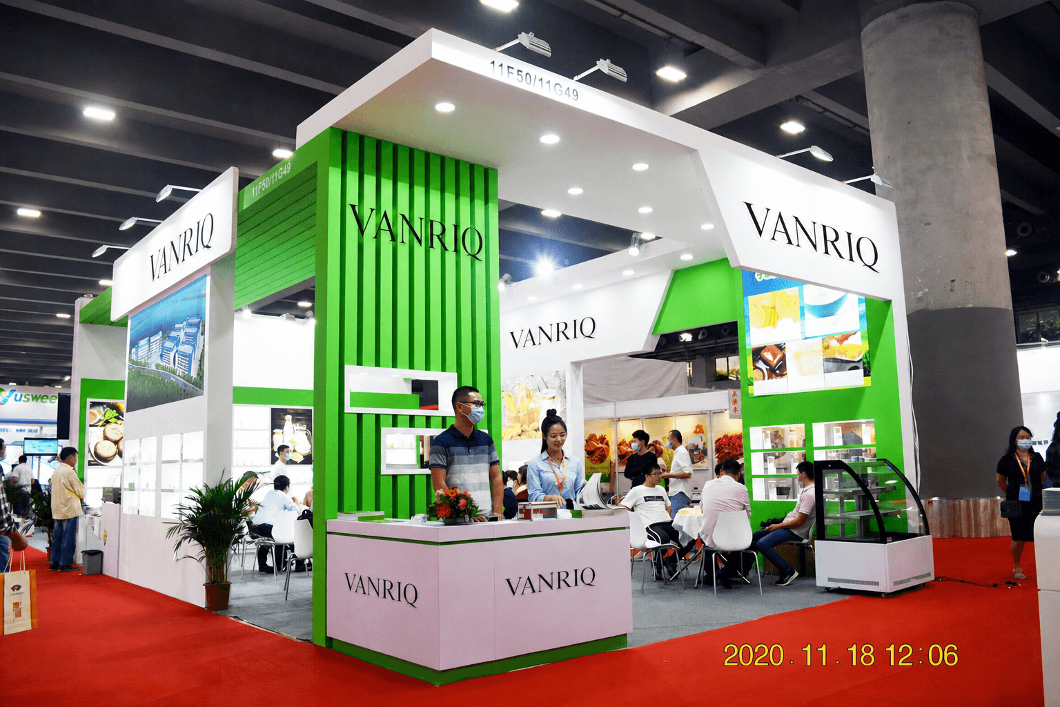 Vanriq booth overview at the 2020 FIC exhibition