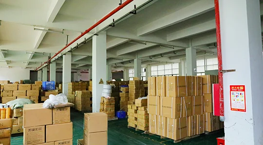 Finished cartons organized in the Vanriq warehouse before dispatch