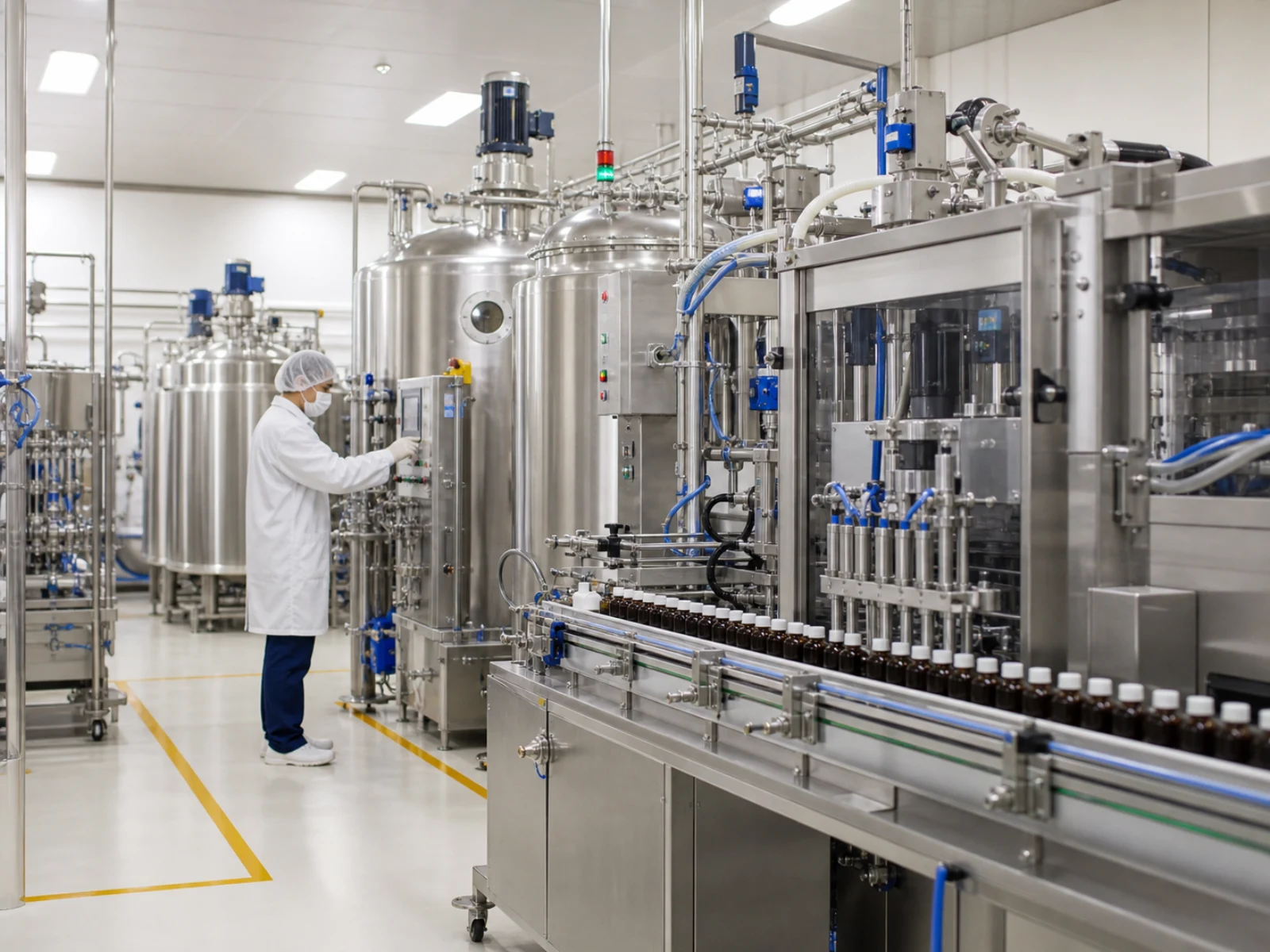 Modern food flavor blending and filling facility